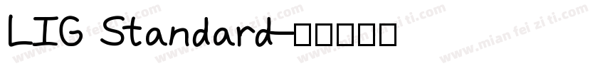 LIG Standard字体转换